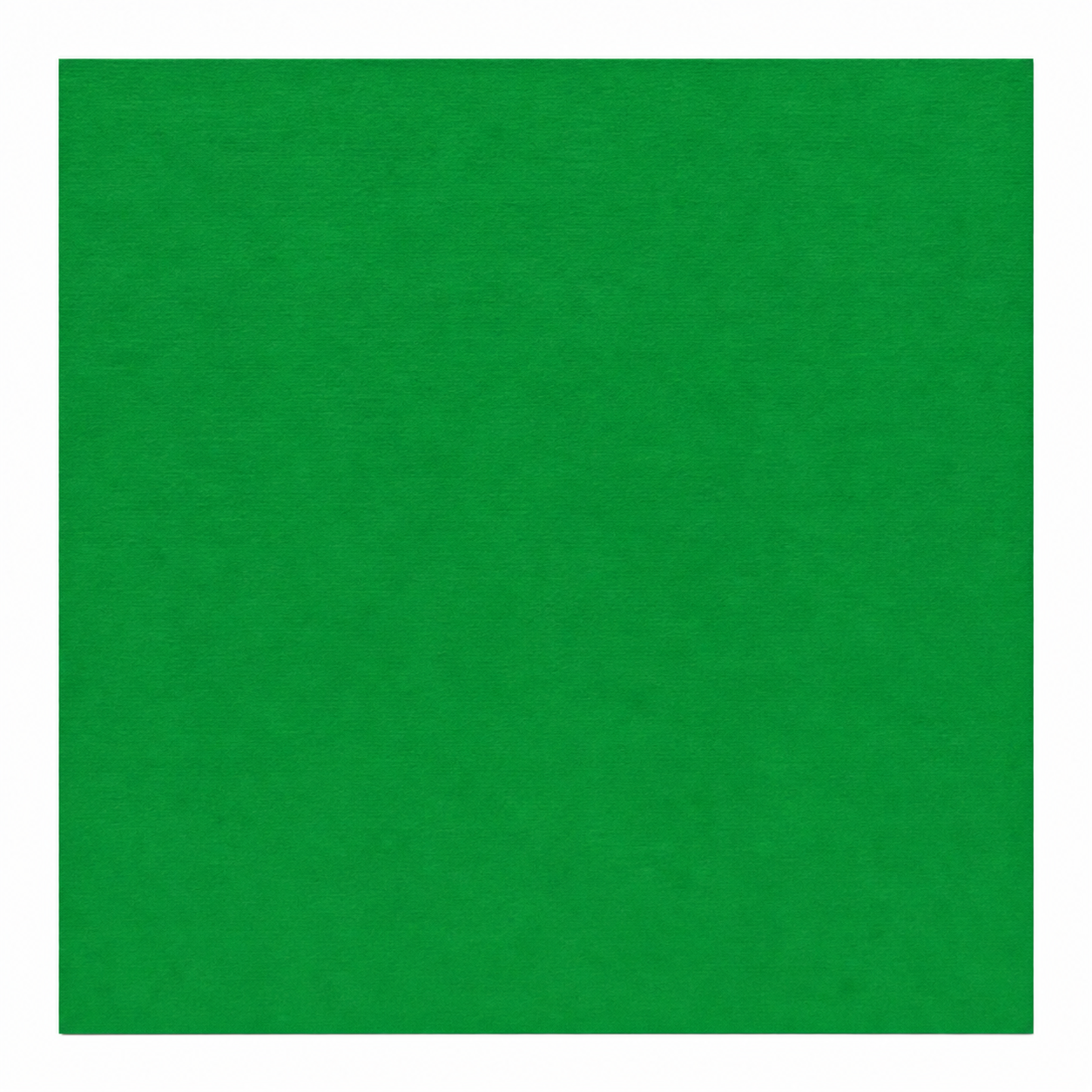 Single textured Shamrock green cardstock sheet on a white background