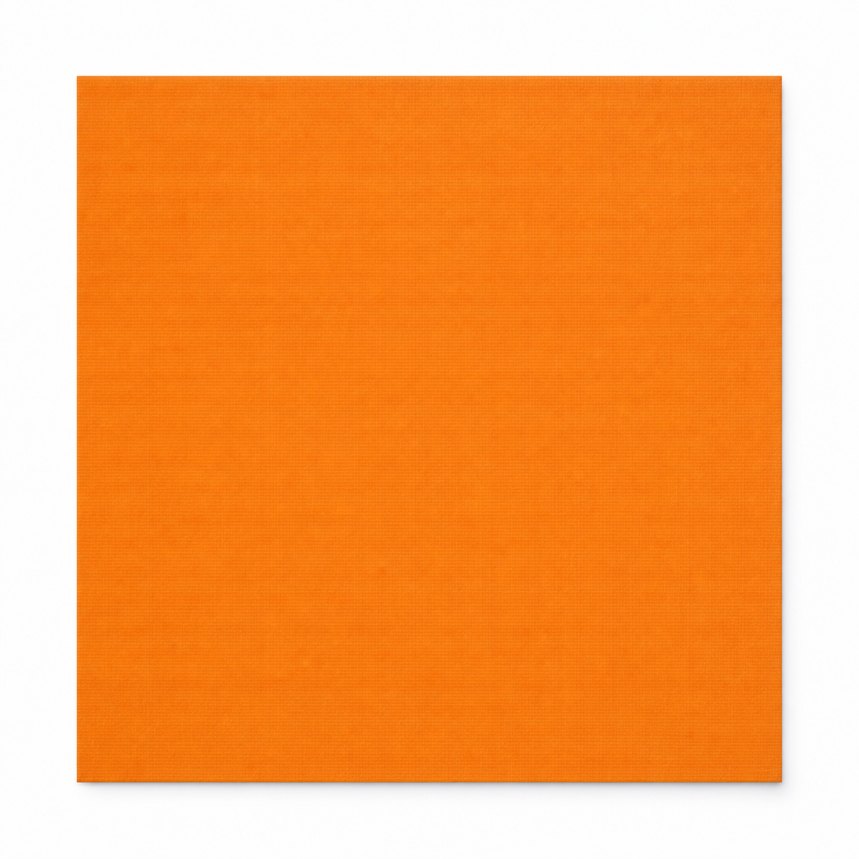 Single textured Squash pumpkin-orange cardstock sheet on a white background