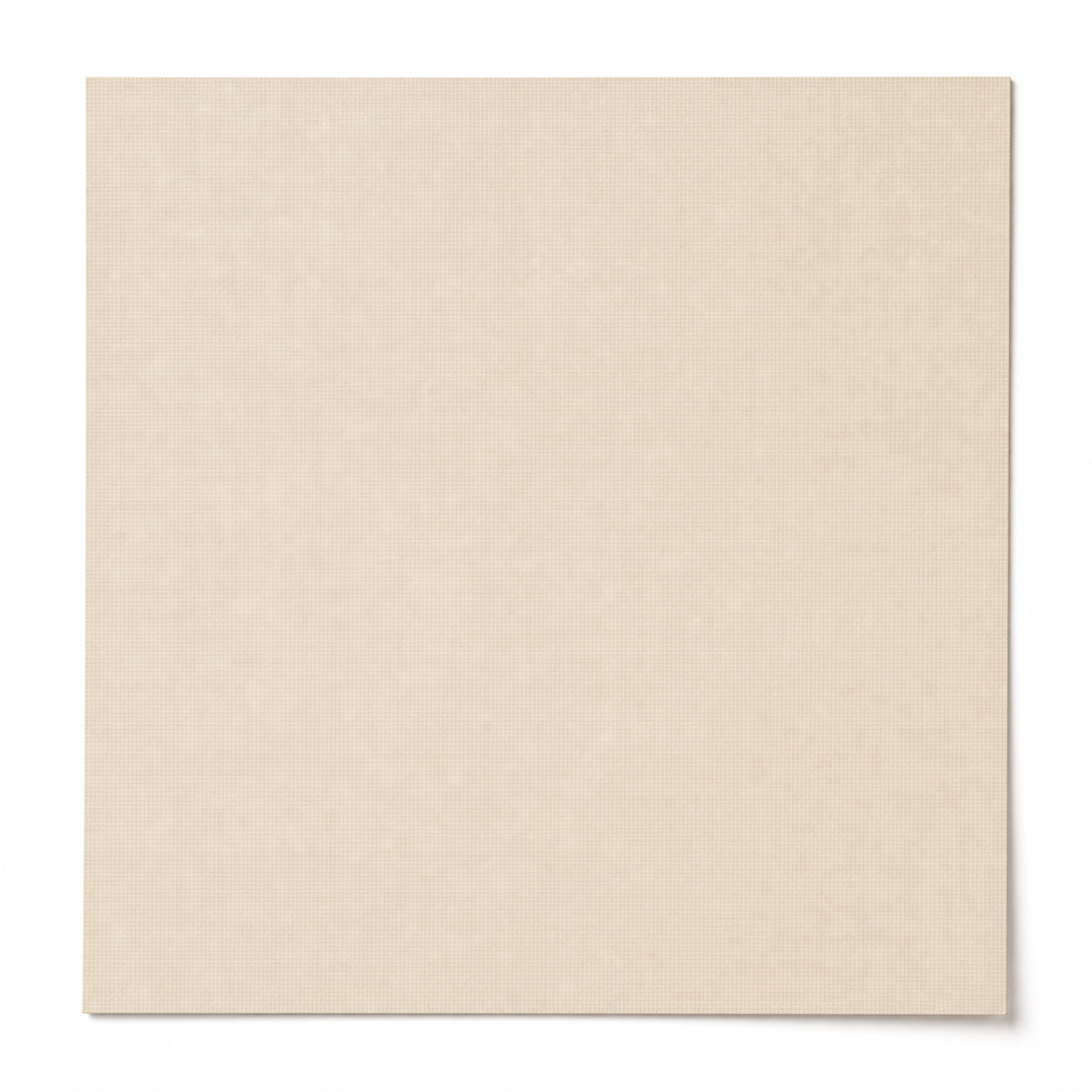 Single textured straw-coloured cardstock sheet on a white background