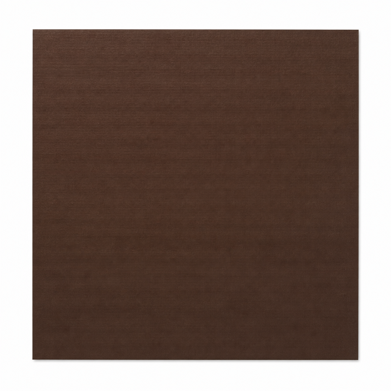 Single textured Truffle dark-brown cardstock sheet on a white background