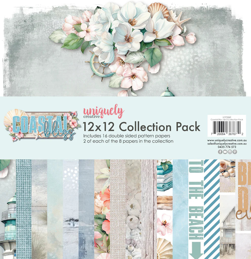 Uniquely Creative - 12x12 Collection Pack - Coastal Bliss