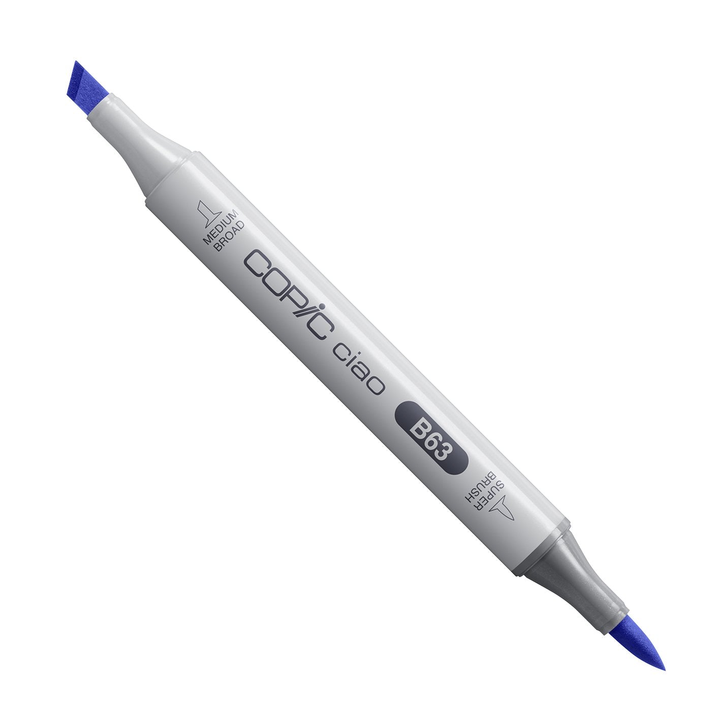 Copic Ciao B63 Light Hydrangea alcohol marker with medium broad and super brush nibs