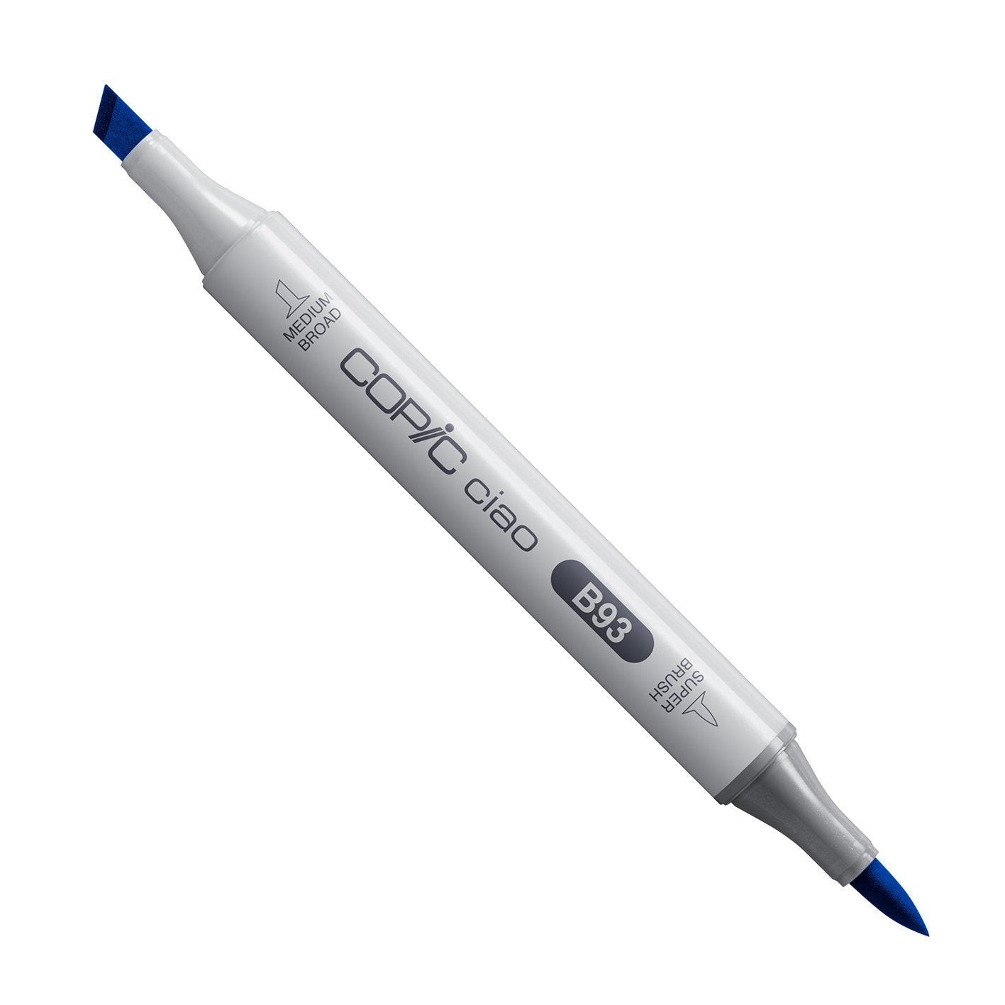 Copic Ciao B93 Light Crockery Blue alcohol marker with medium broad and super brush nibs