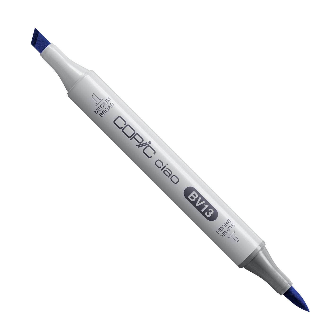 Copic Ciao BV13 Hydrangea Blue alcohol marker with medium broad and super brush nibs
