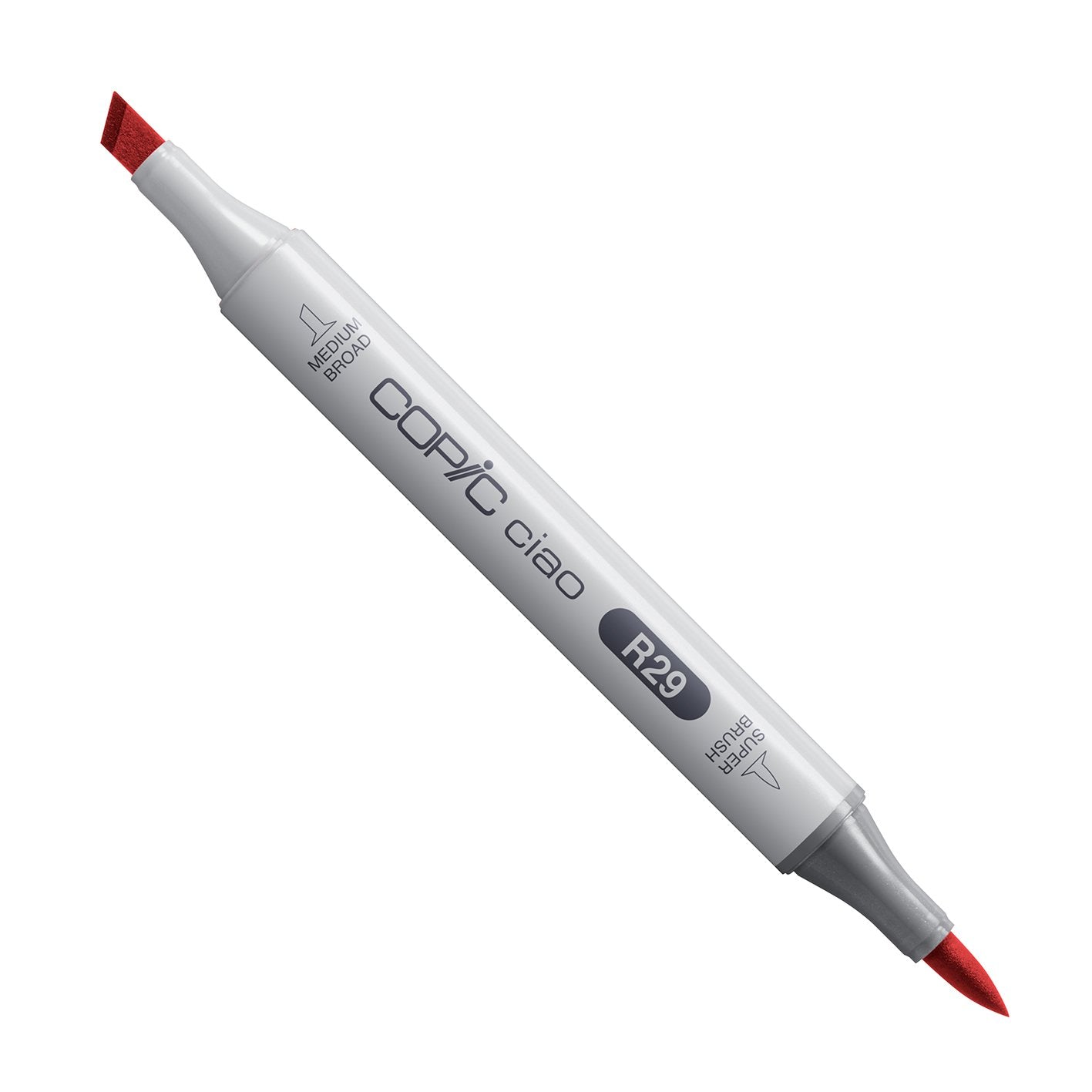 Copic Ciao R29 Lipstick Red alcohol marker with medium broad and super brush nibs