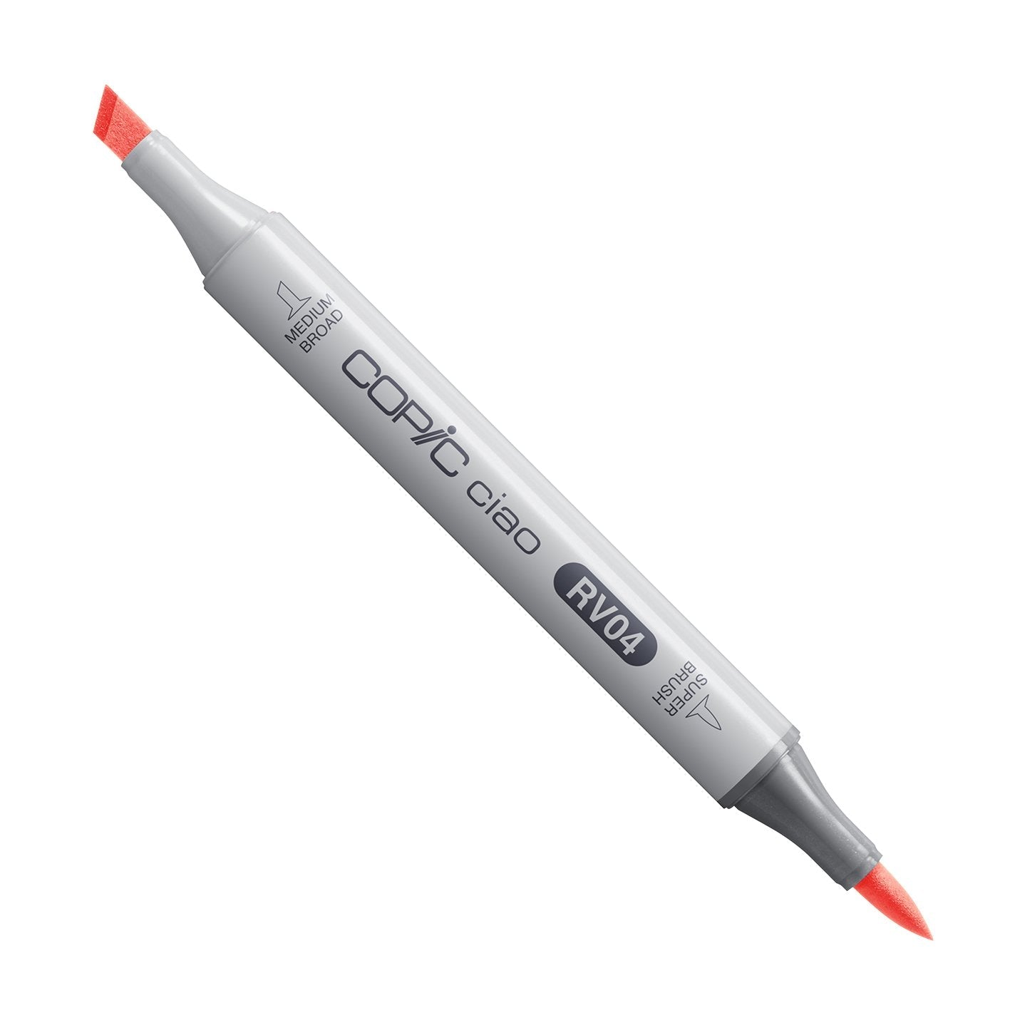 Copic Ciao RV04 Shock Pink alcohol marker with medium broad and super brush nibs