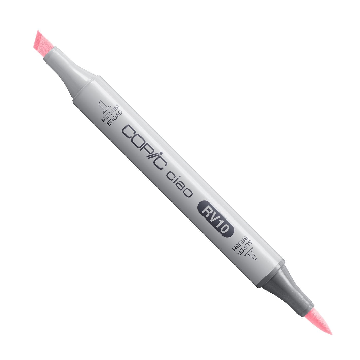 Copic Ciao RV10 Pale Pink alcohol marker with medium broad and super brush nibs