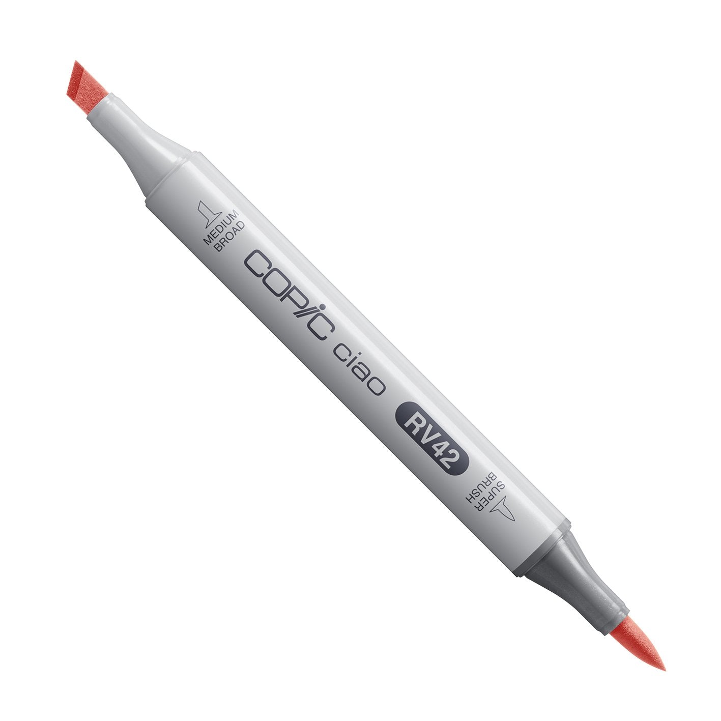 Copic Ciao RV42 Salmon Pink alcohol marker with medium broad and super brush nibs