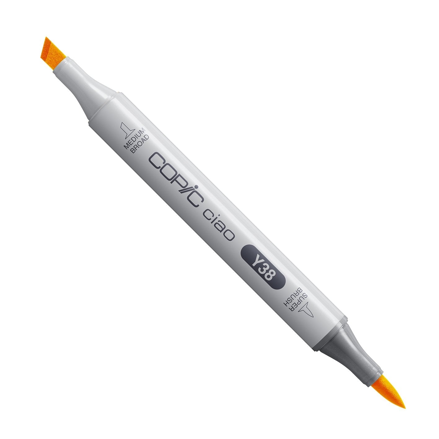 Copic Ciao Y38 Honey alcohol marker with medium broad and super brush nibs