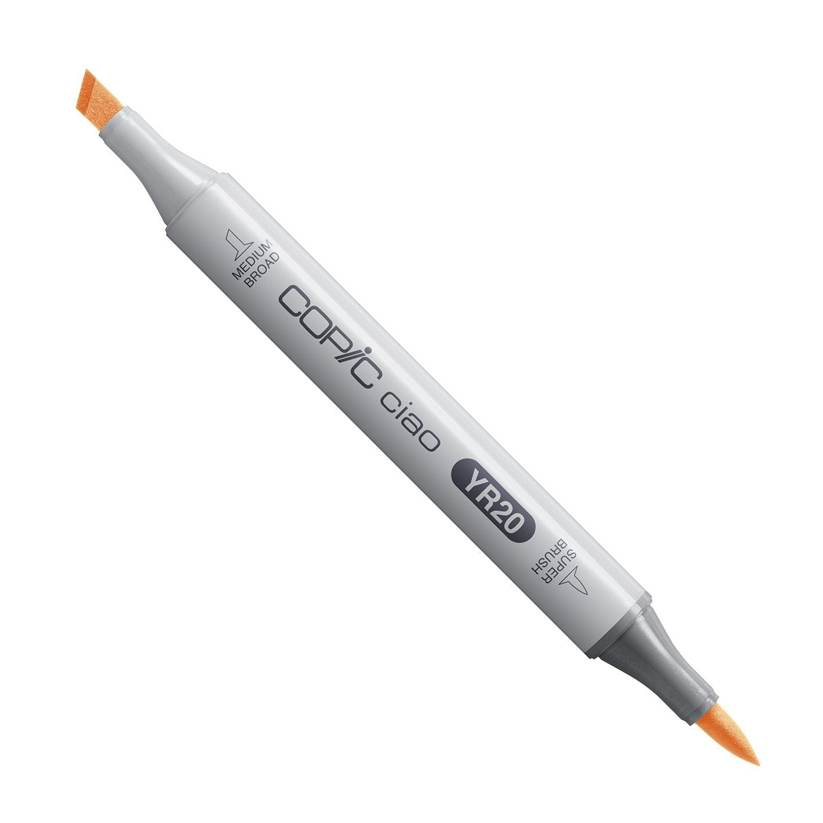 Copic Ciao YR20 Yellowish Shade alcohol marker with medium broad and super brush nibs