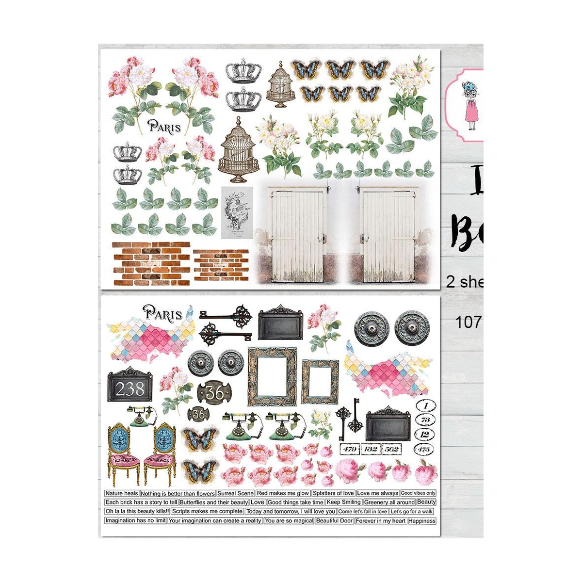 Dress My Craft Image Sheet 240gsm A4 - Iconic Beauty