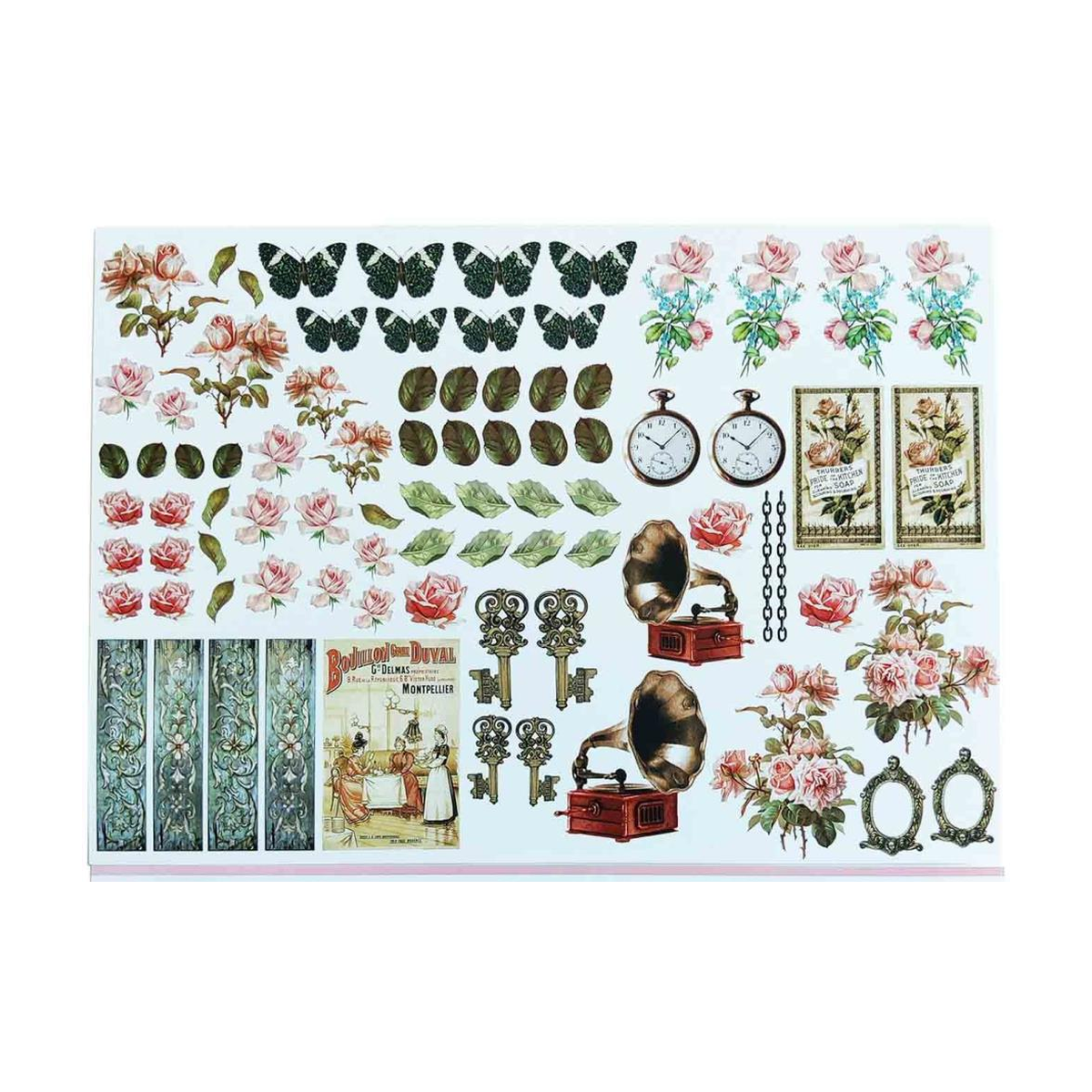 Dress My Craft Image Sheet 240gsm A4 -Timeless Beauty