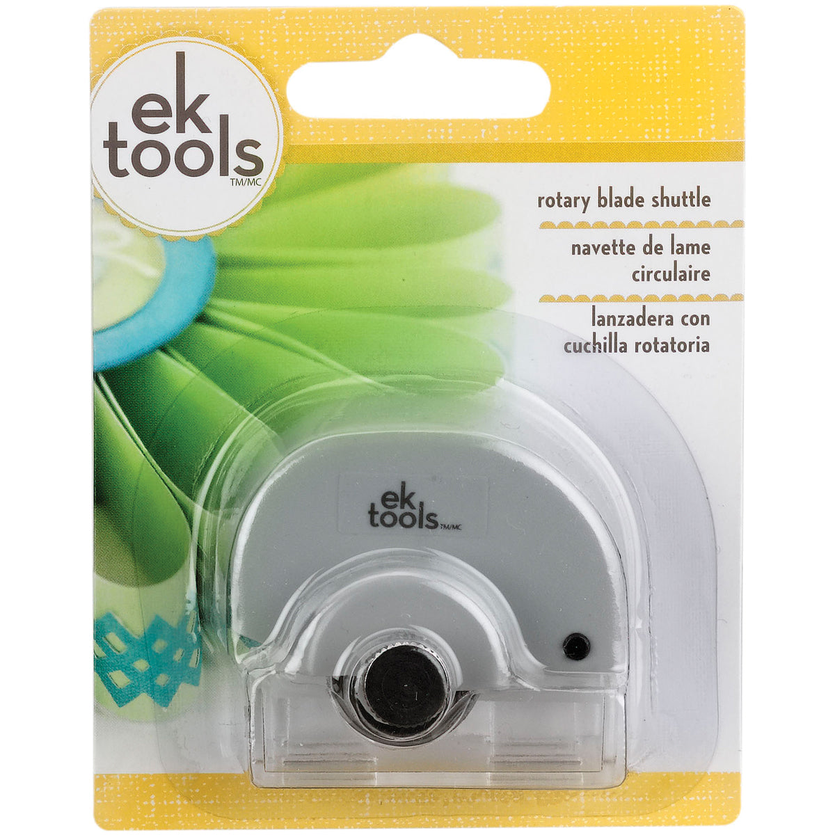EK Tools replacement rotary blade shuttle in original packaging for EK Tools Straight Edge and Mini Straight Edge trimmers