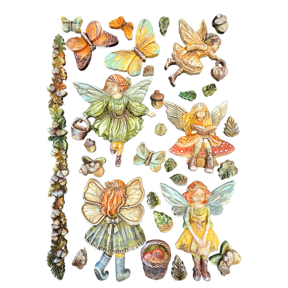 Stamperia Silicone Mould A5 - Whispering Woods Fairies