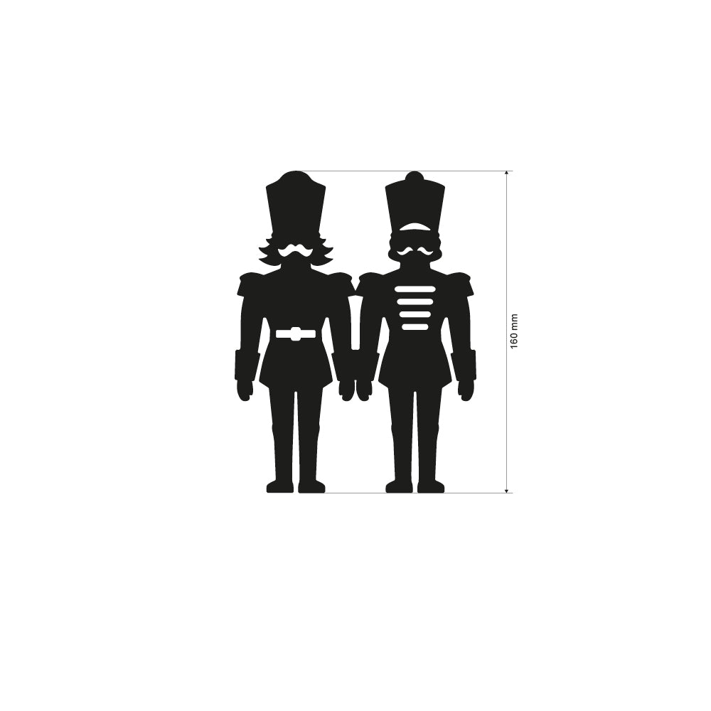 Stamperia Crafty Shapes - Alice in Christmas Soldiers