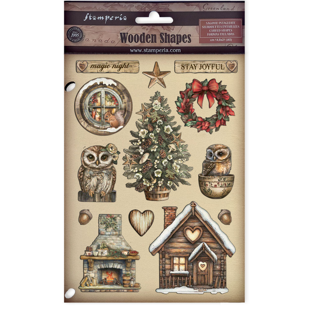 Stamperia Wooden Shapes A5 - The Owl's House