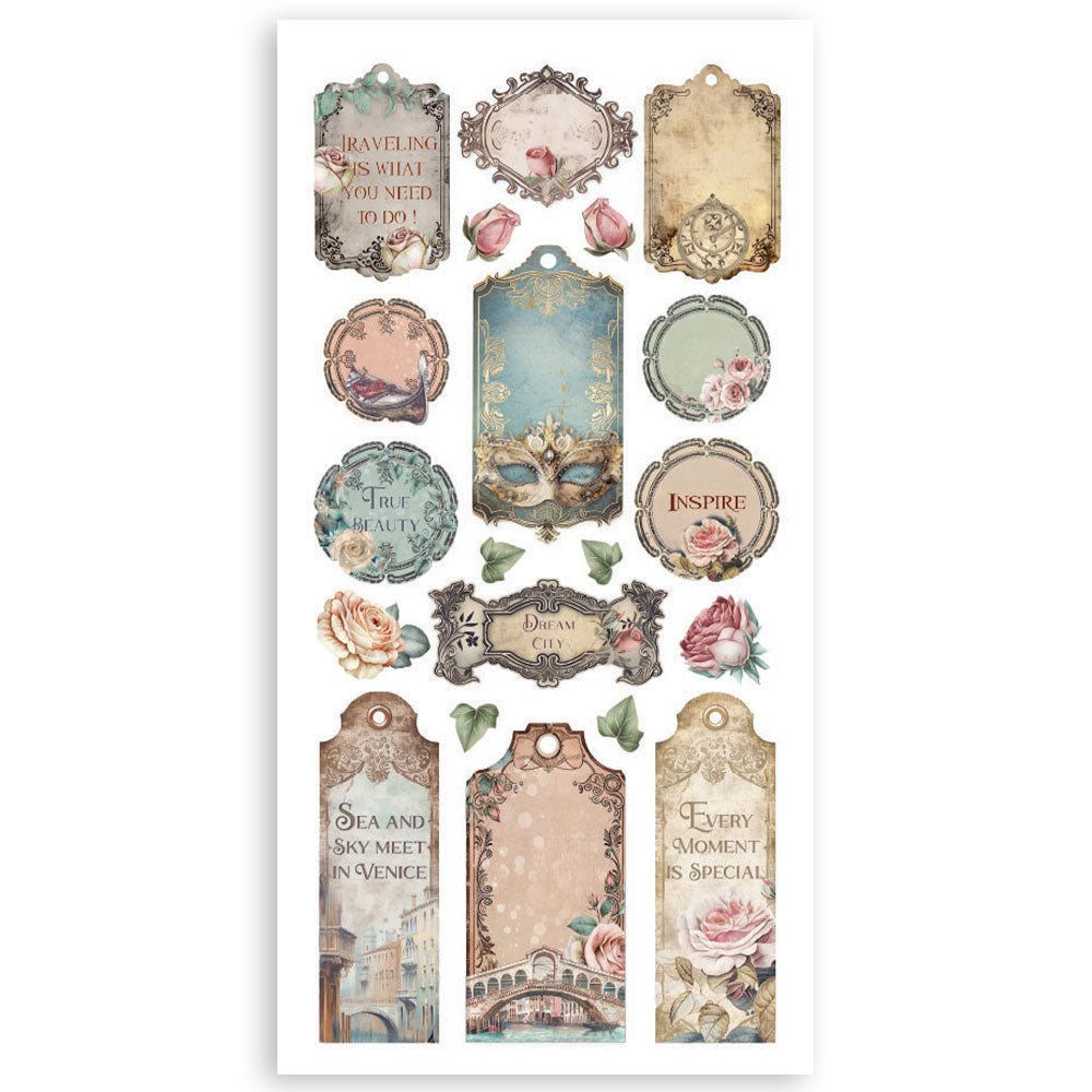 Stamperia Double-Sided Paper Cut-Outs - Venice City of Art