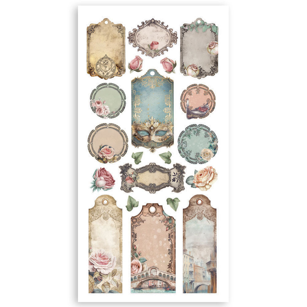 Stamperia Double-Sided Paper Cut-Outs - Venice City of Art