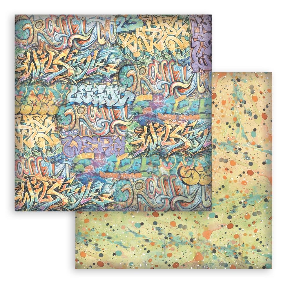 Stamperia Backgrounds Double-Sided Paper Pad 12x12 - Furry Friends 2
