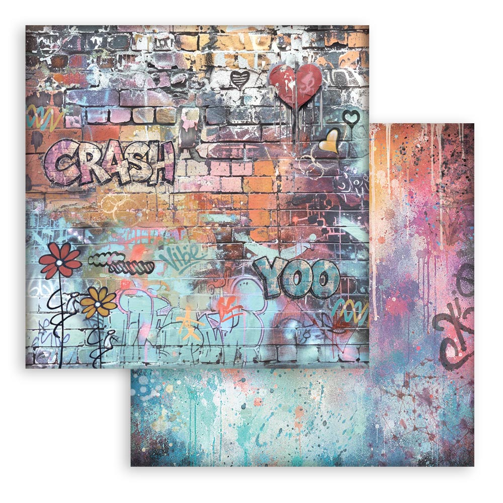 Stamperia Backgrounds Double-Sided Paper Pad 12x12 - Furry Friends 2