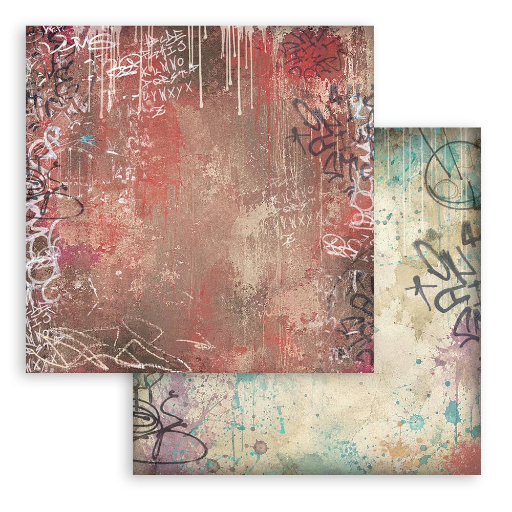 Stamperia Backgrounds Double-Sided Paper Pad 12x12 - Furry Friends 2