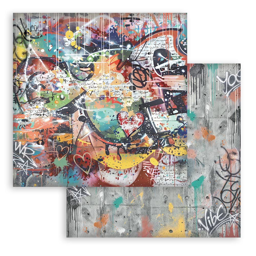 Stamperia Backgrounds Double-Sided Paper Pad 12x12 - Furry Friends 2