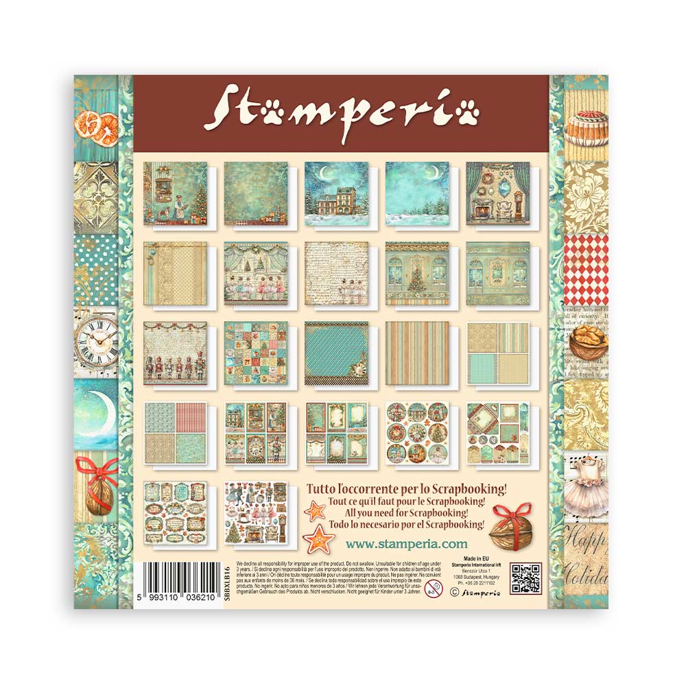 Stamperia Single-Sided Paper Pad 12x12 - The Nutcracker