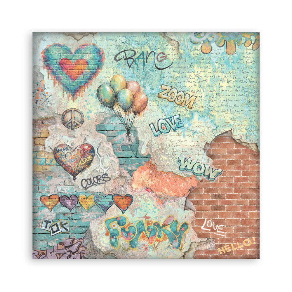Stamperia Single-Sided Paper Pad 12x12 - Furry Friends 2