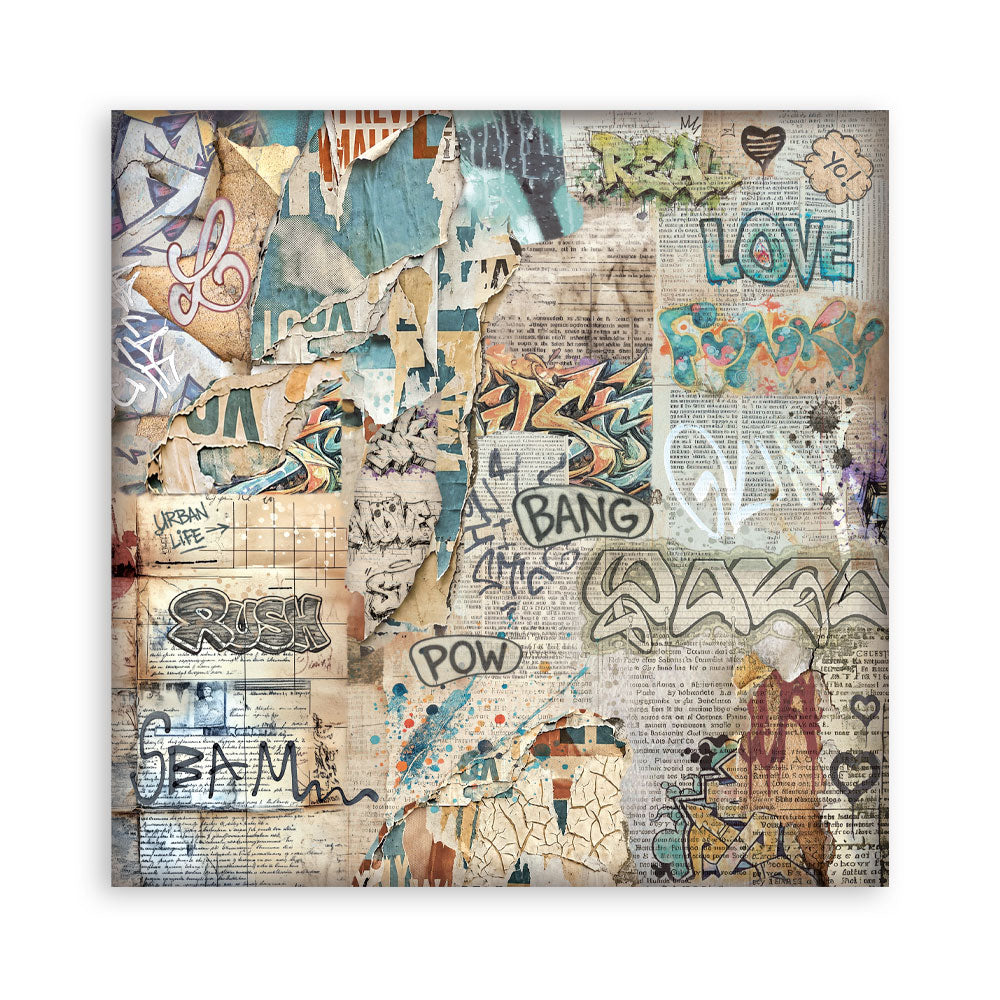 Stamperia Single-Sided Paper Pad 12x12 - Furry Friends 2