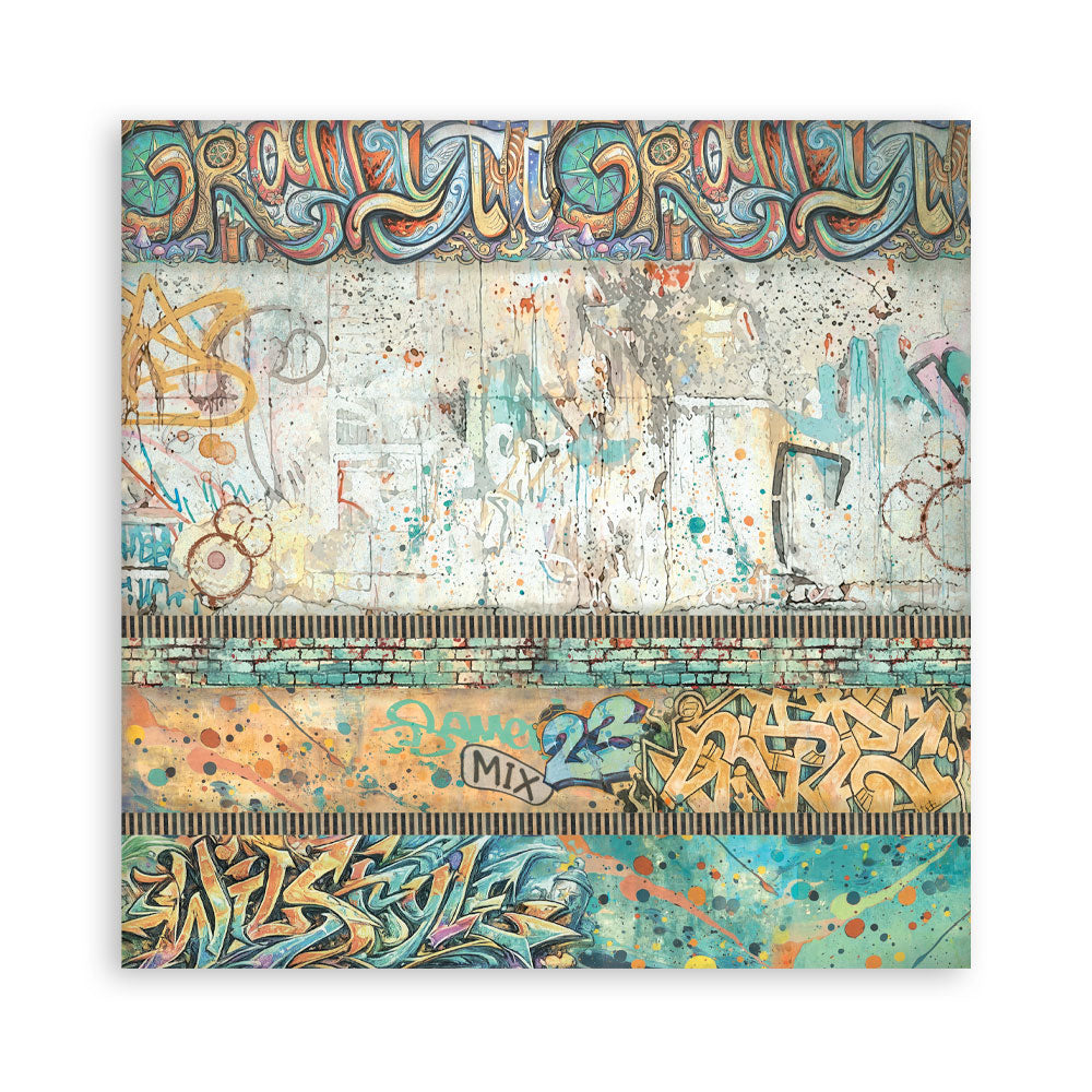 Stamperia Single-Sided Paper Pad 12x12 - Furry Friends 2