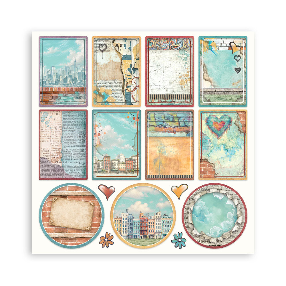 Stamperia Single-Sided Paper Pad 12x12 - Furry Friends 2