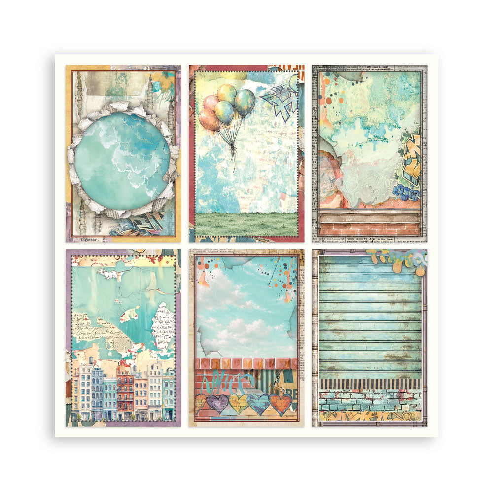 Stamperia Single-Sided Paper Pad 12x12 - Furry Friends 2