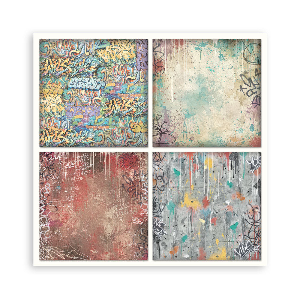 Stamperia Single-Sided Paper Pad 12x12 - Furry Friends 2