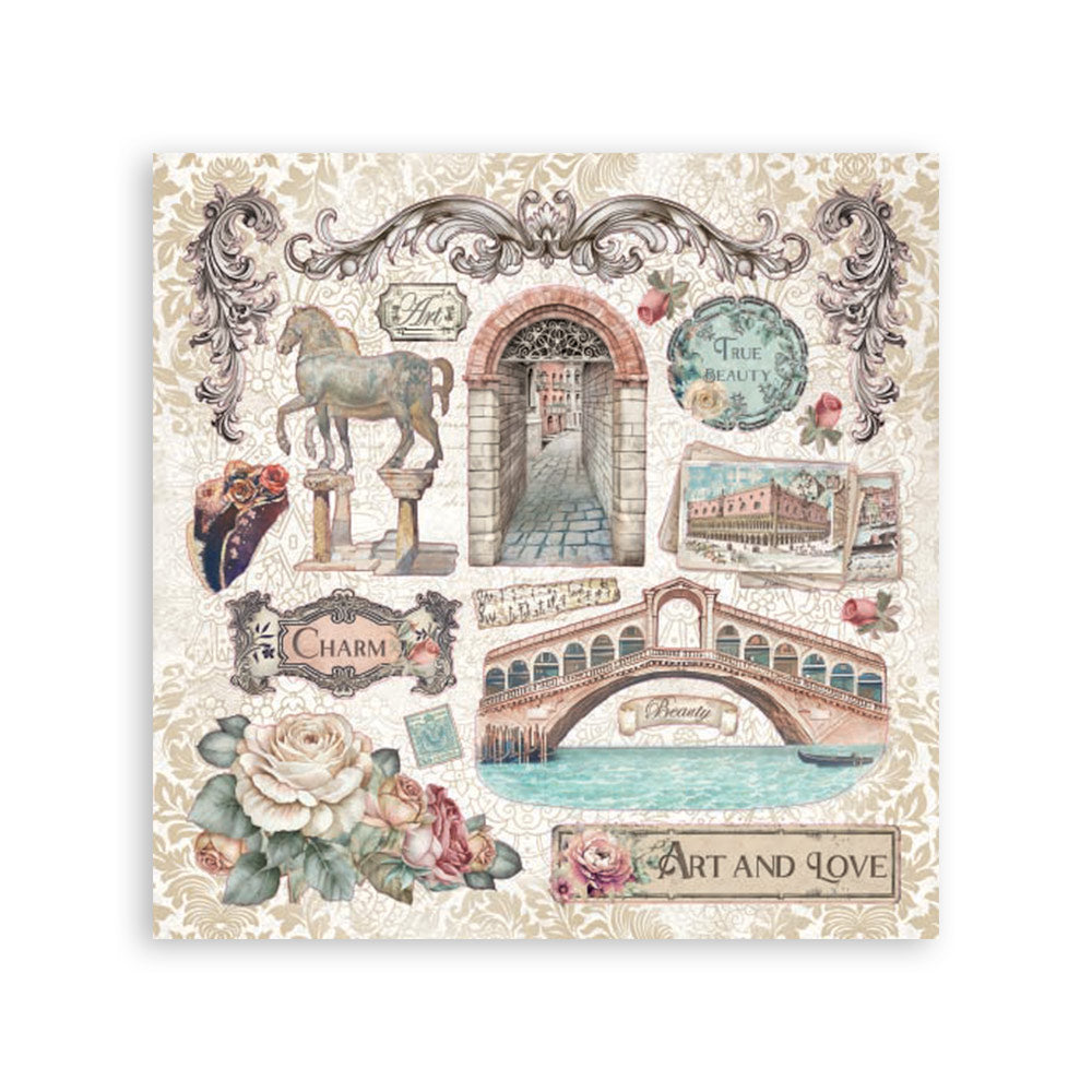 Stamperia Stickers 4pk - Venice City of Art