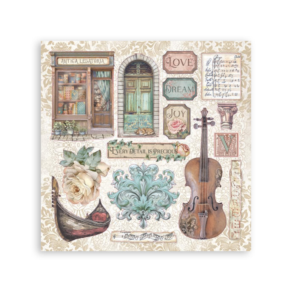 Stamperia Stickers 4pk - Venice City of Art
