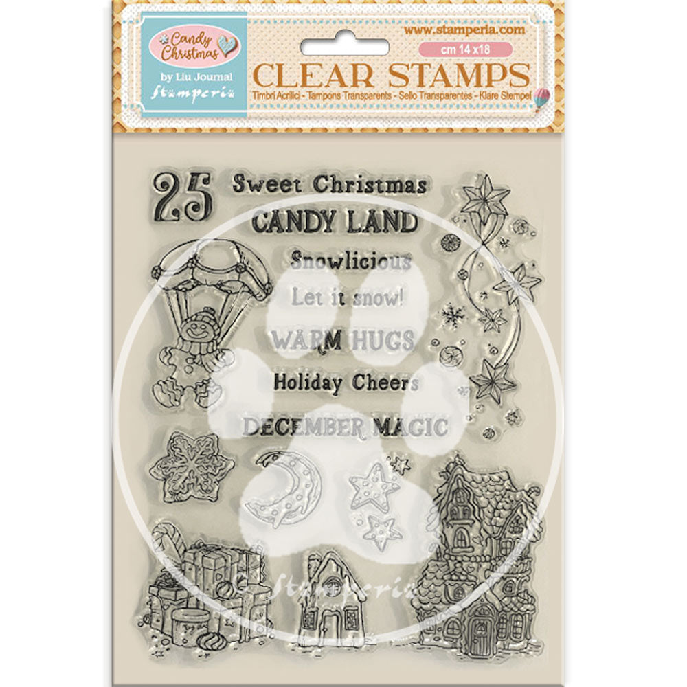 Stamperia Clear Stamps - Candy Christmas Candy Land
