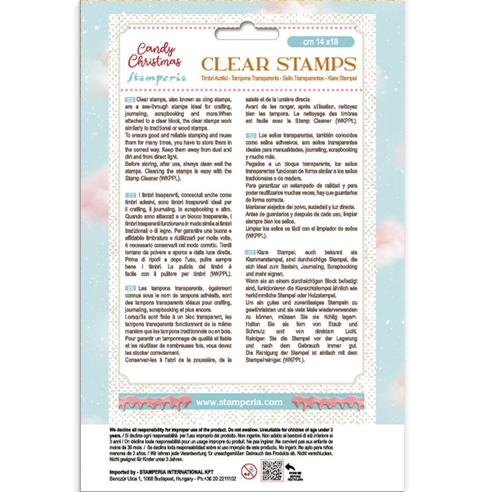 Stamperia Clear Stamps - Candy Christmas Candy Land