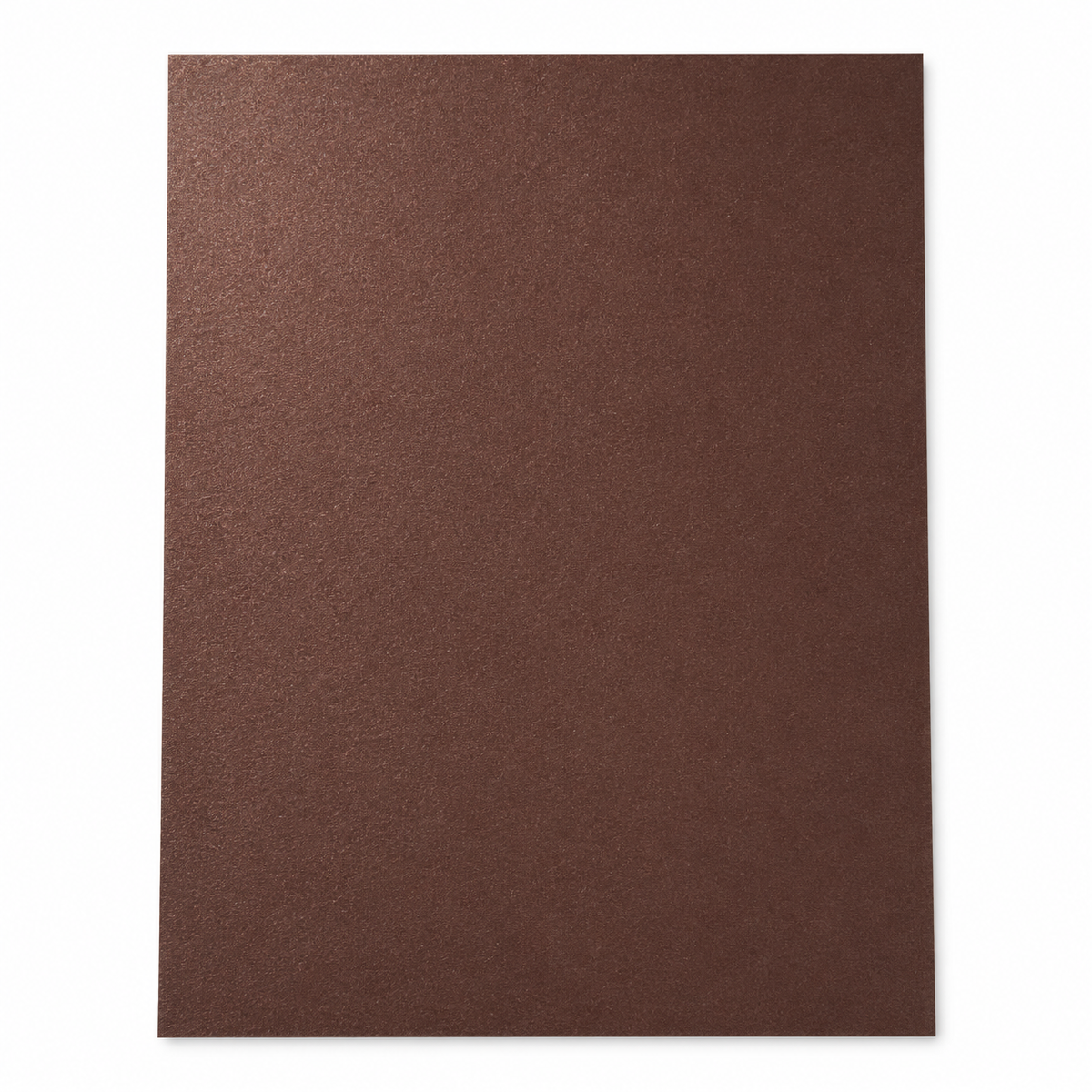 Single sheet of A4 Romanesque Raw Umber shimmer card with a fine textured metallic finish