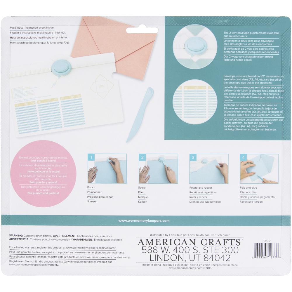 We R Memory Keepers Envelope Punch Board