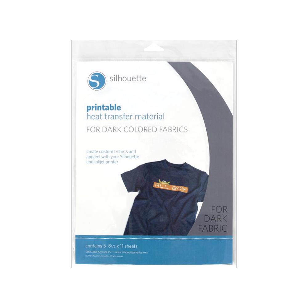 Silhouette Printable Heat Transfer Material - Dark Fabrics