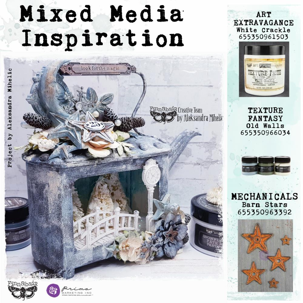 Finnabair Art Extravagance Texture Paste - White Sand
