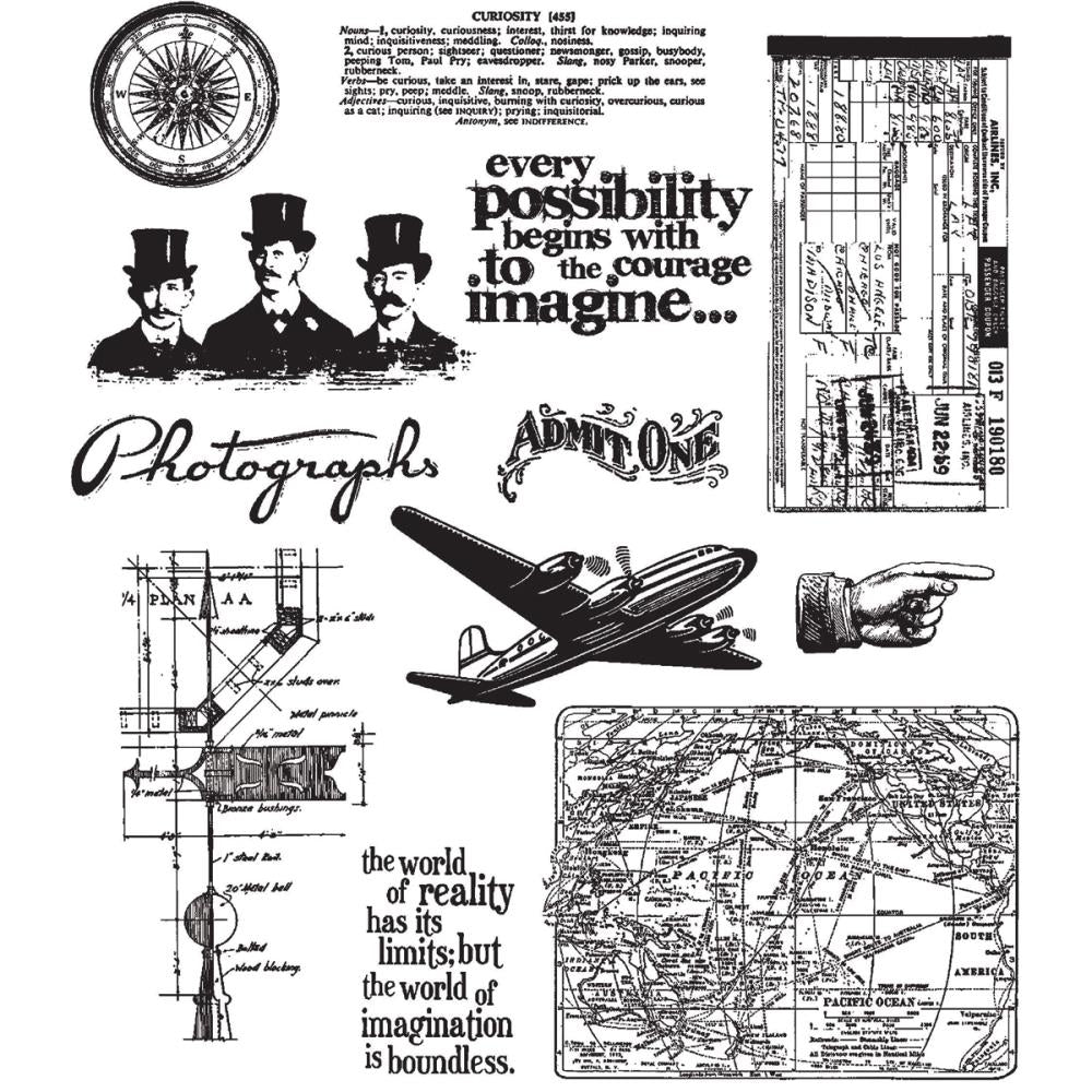 Tim Holtz Cling Stamps - Warehouse District