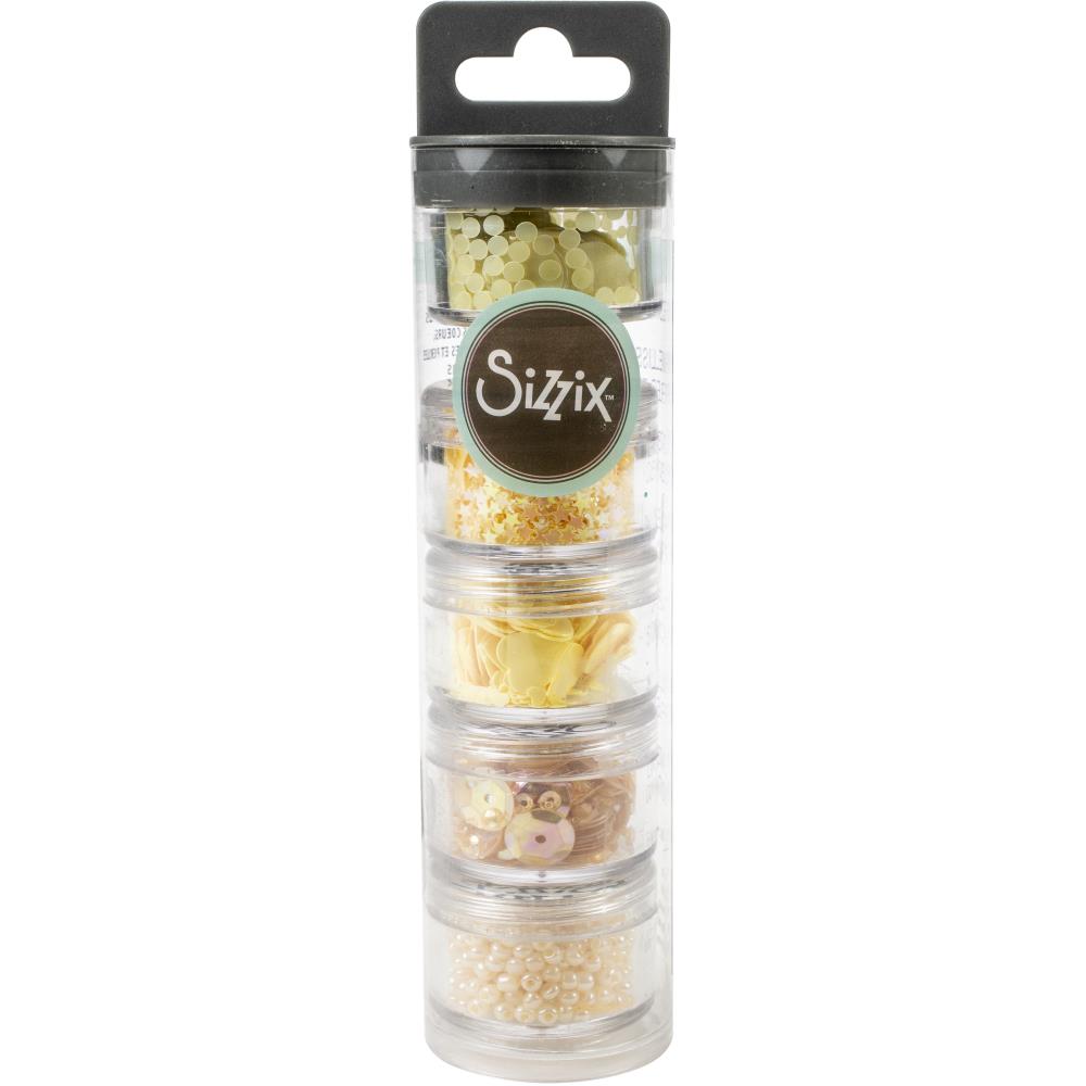 Sizzix Making Essential Sequins and Beads - Limoncello