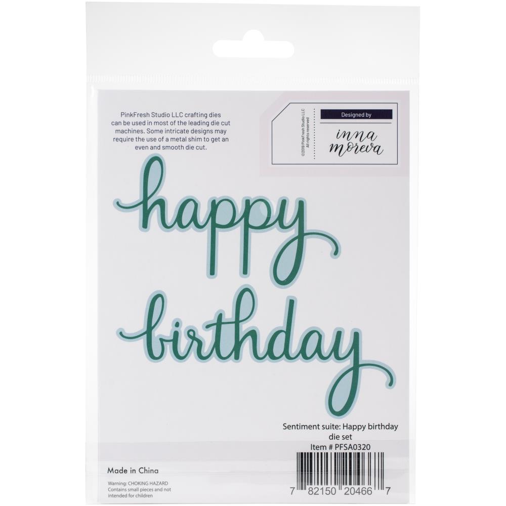 Pinkfresh Studio Die - Happy Birthday