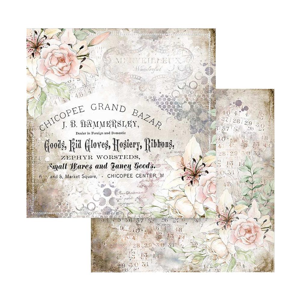 Stamperia Double-Sided Paper Pad - 12x12 - Romantic Threads9
