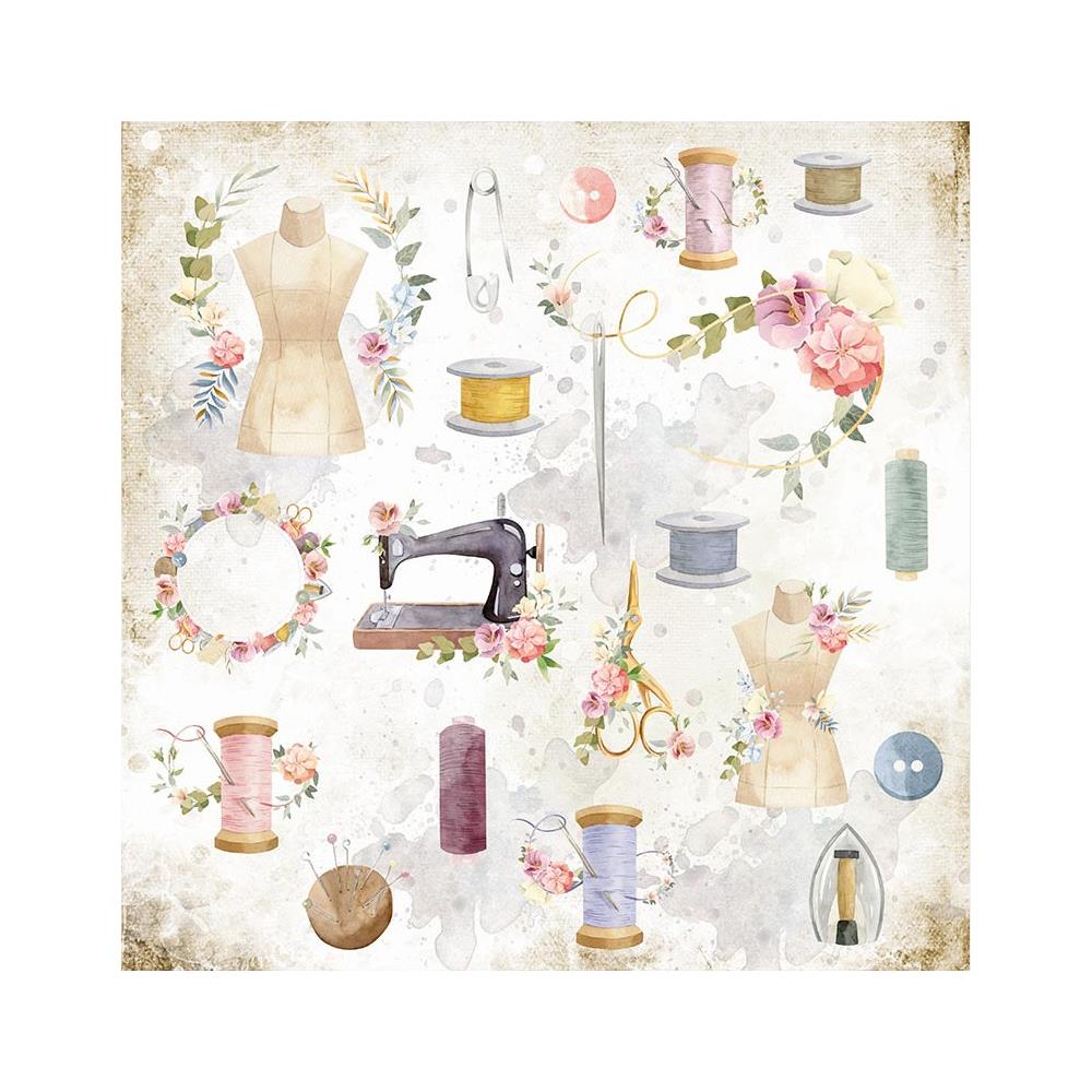 Stamperia Double-Sided Paper Pad - 12x12 - Romantic Threads11