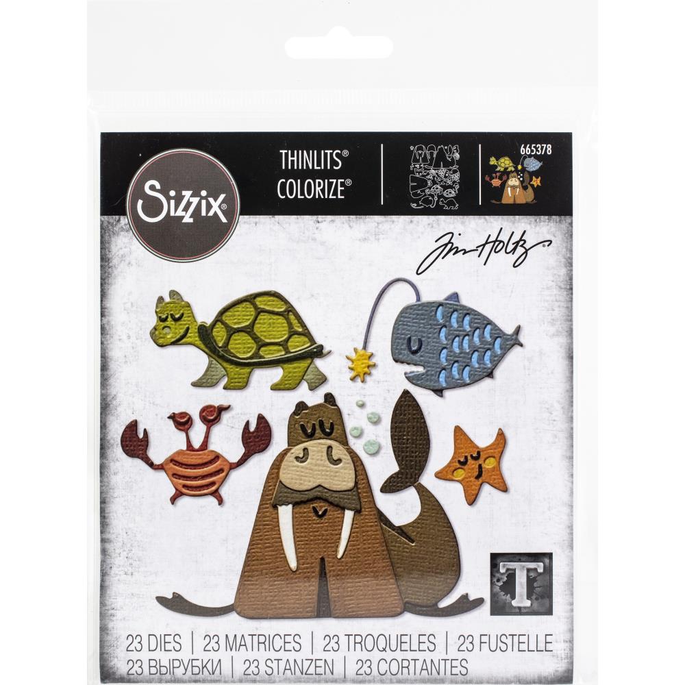 Sizzix Thinlits Dies - By Tim Holtz - Under The Sea 2 Colorize.