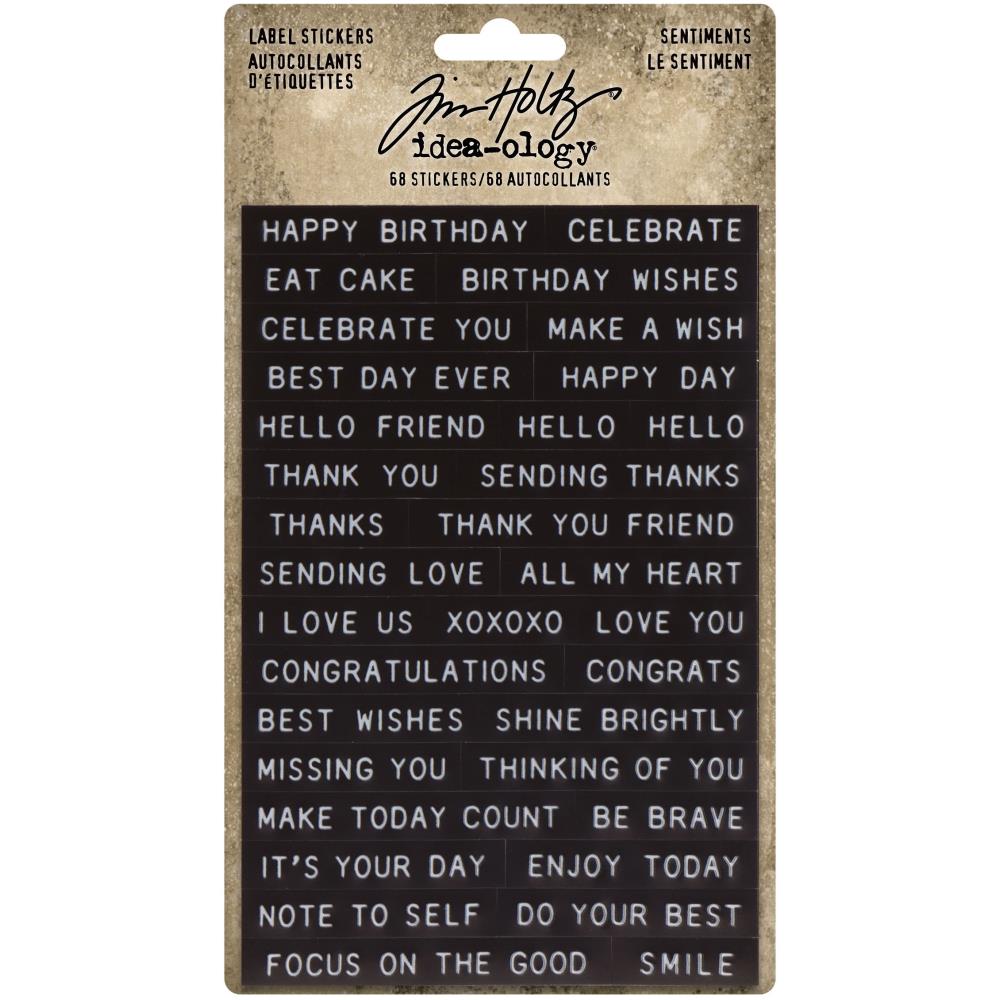 Idea-Ology Sentiments Label Stickers