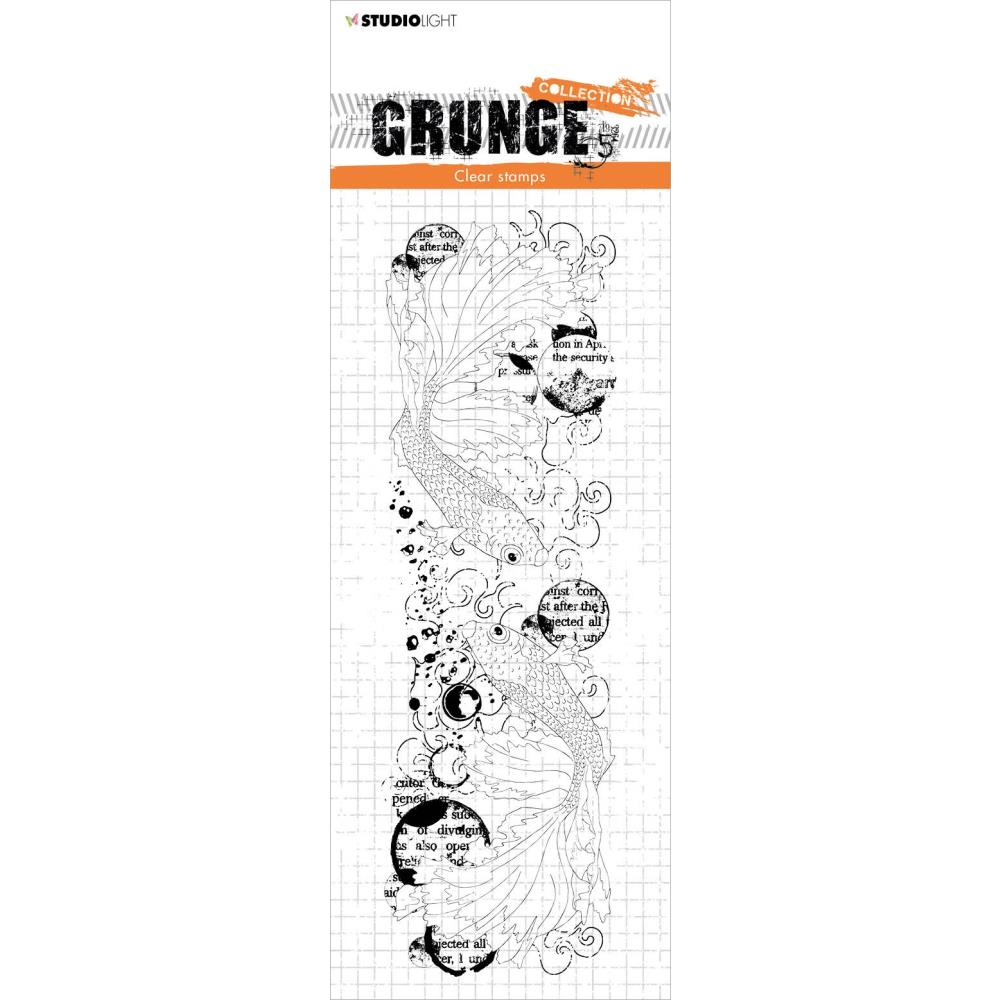 Studio Light Grunge Collection Stamp - Fish