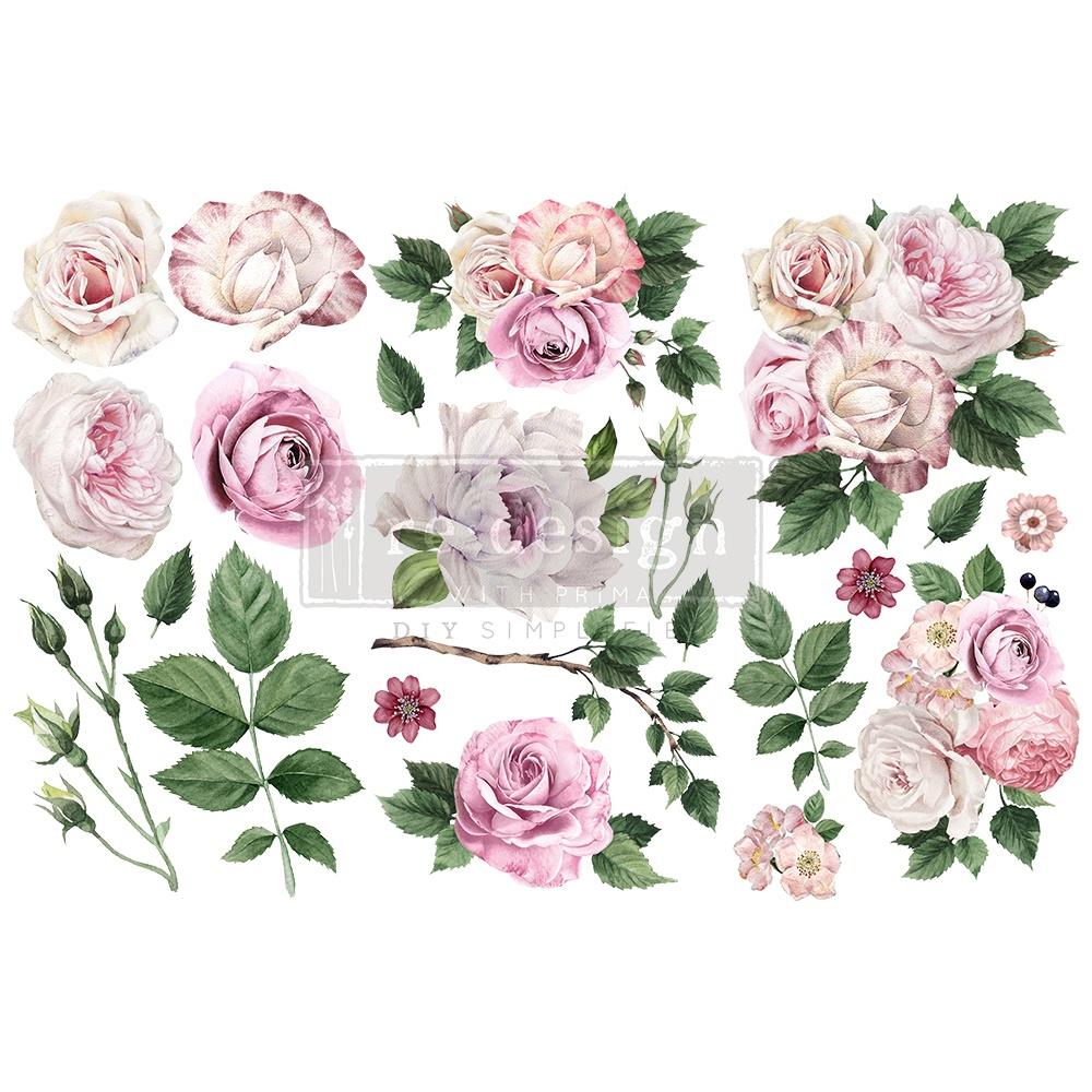 Prima Marketing Re-Design Decor Transfers - Delicate Roses